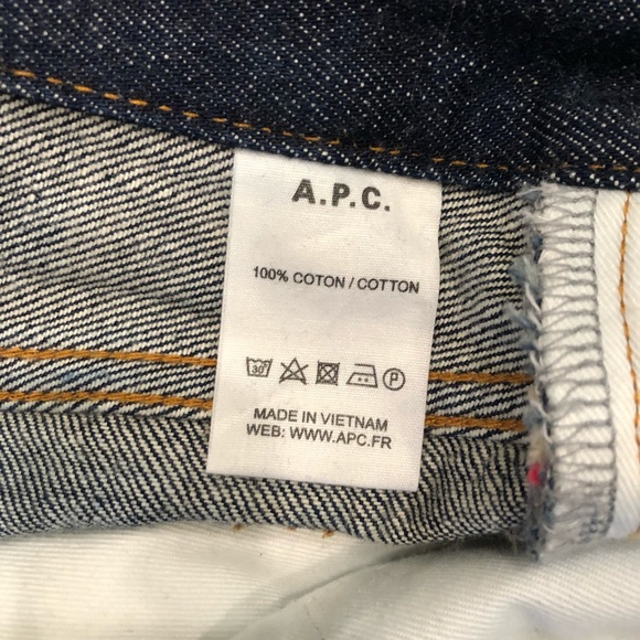 NEW A.P.C. Petite Standard Jeans - Size 28 - Picture 4 of 7